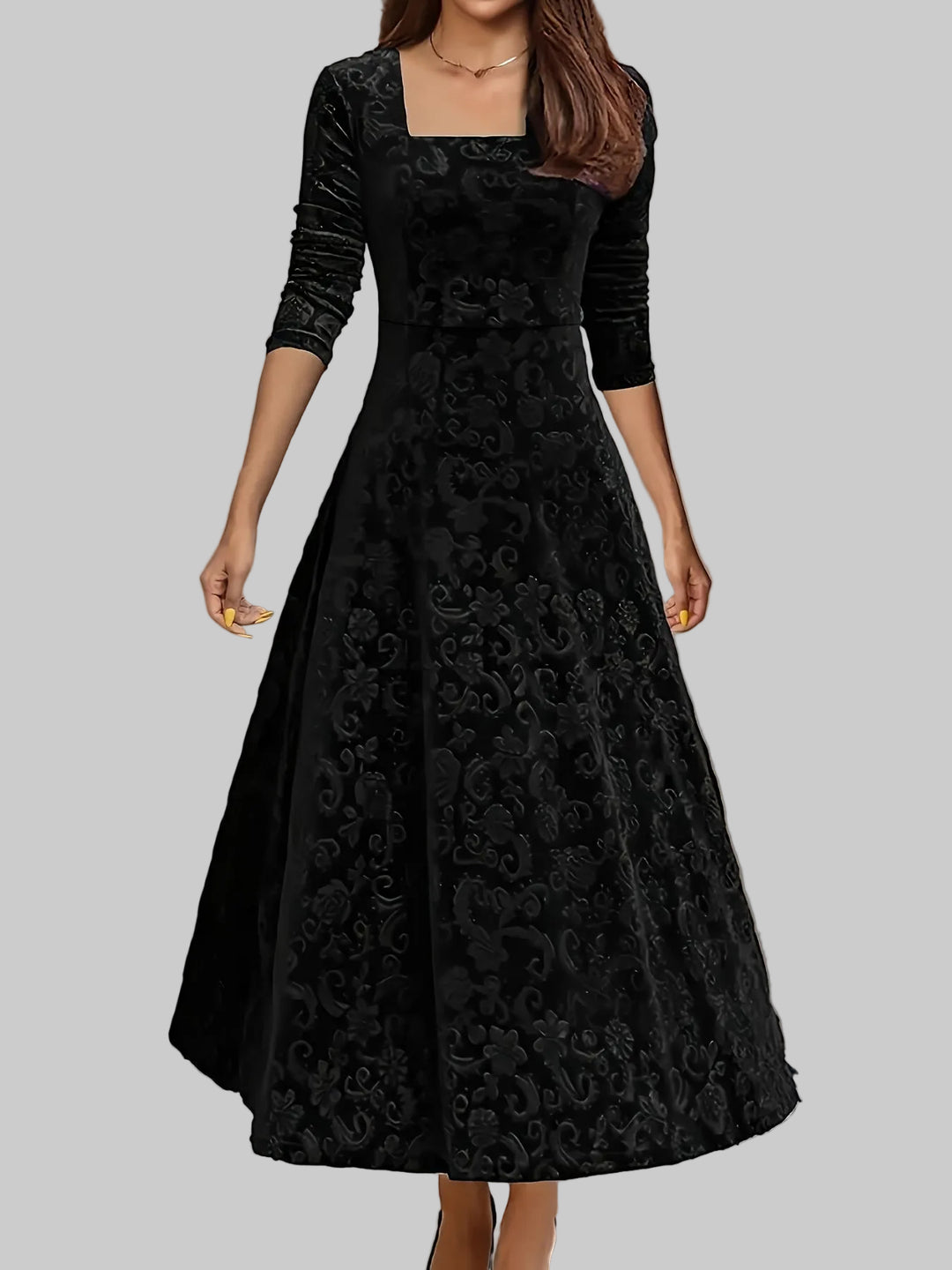 Dorothy | Elegantní vzorované maxi šaty