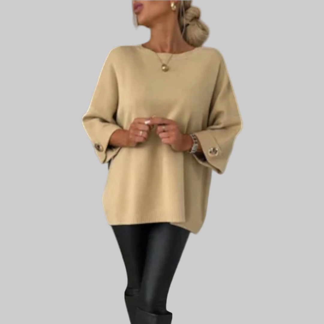 Isabella - Elegantní Pletená Blůza
