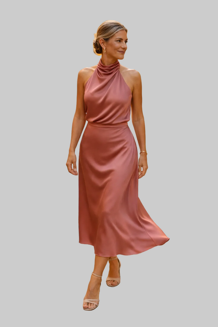 Selina™ | Elegantní saténové šaty, které lichotí postavě