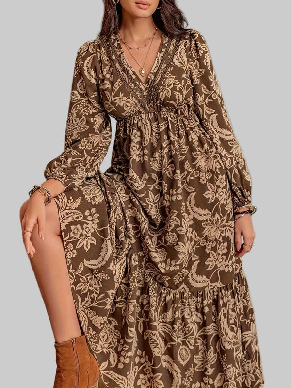 Aria | Krajková květinová šaty