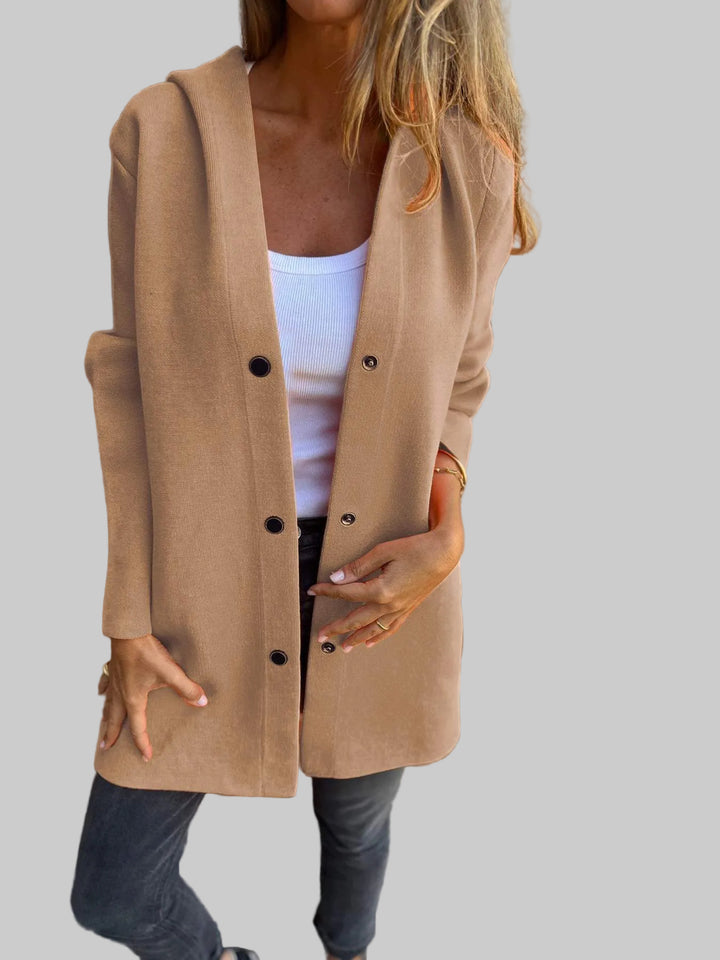 Casual Single Breasted Hooded Jacket