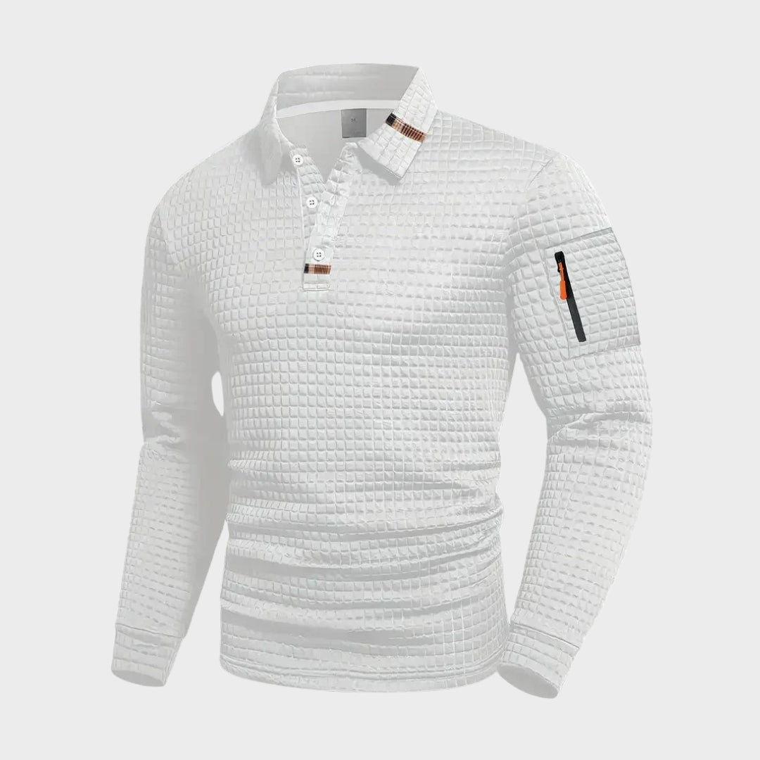 Bernard - Moderní prošívaný casual svetr
