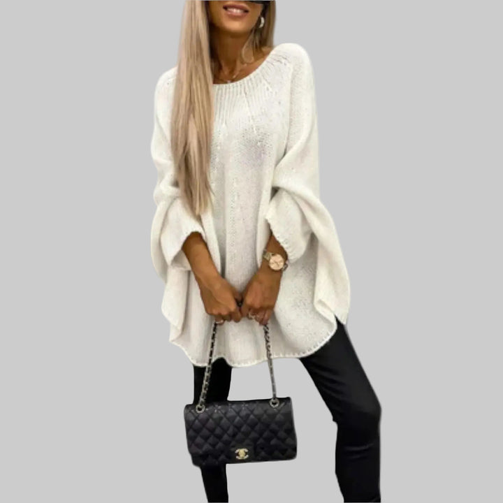 Isabelle - Stylový dámský svetr s kulatým výstřihem