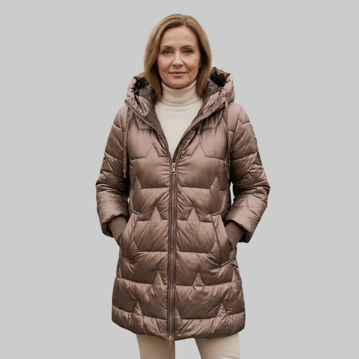 Lina | Dlouhá prošívaná zimní bunda