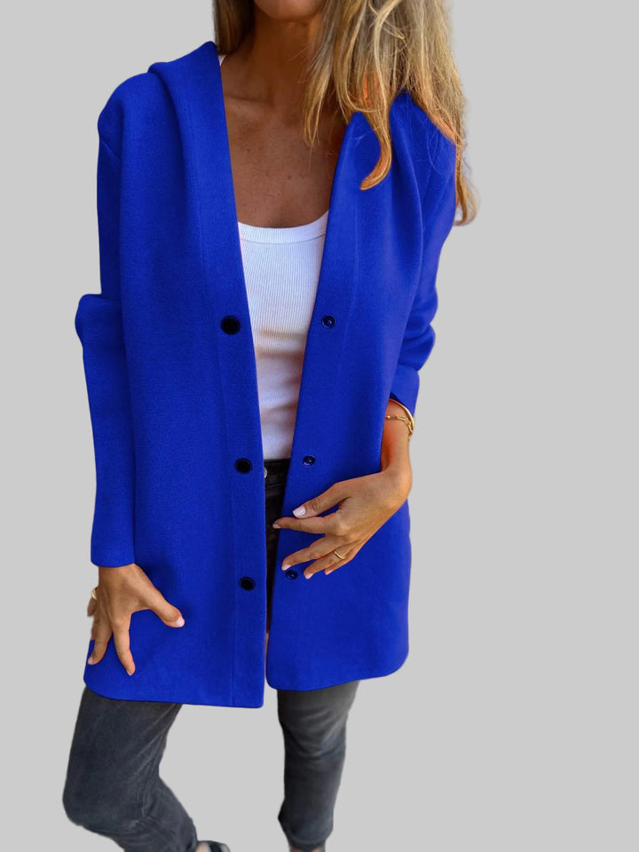 Casual Single Breasted Hooded Jacket