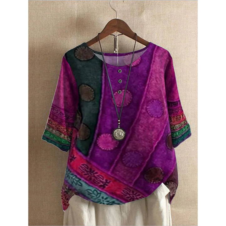 Valerie - Barevný boho-top