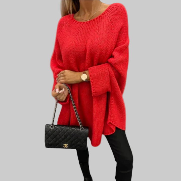 Isabelle - Stylový dámský svetr s kulatým výstřihem