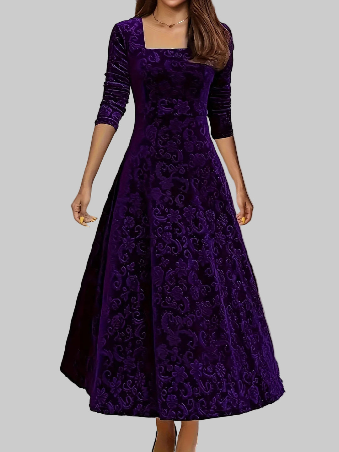 Dorothy | Elegantní vzorované maxi šaty