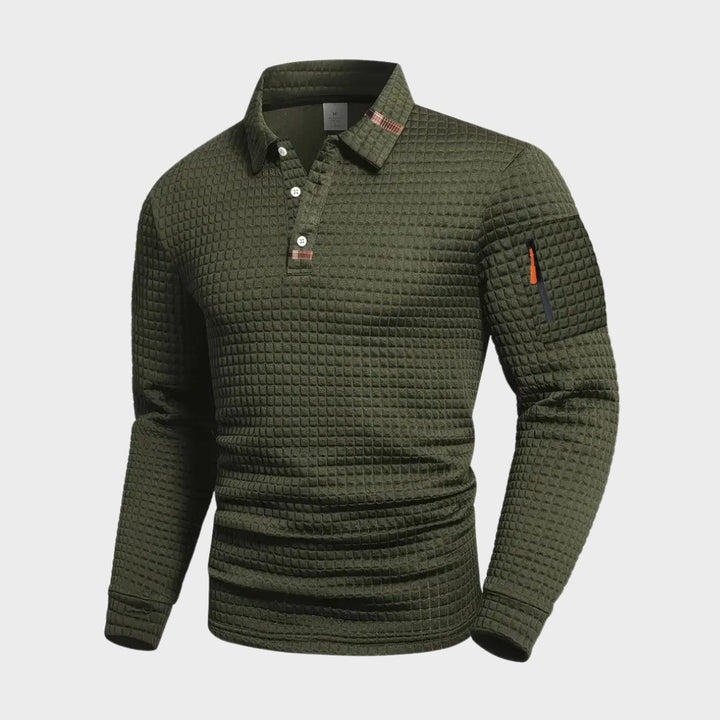 Bernard - Moderní prošívaný casual svetr