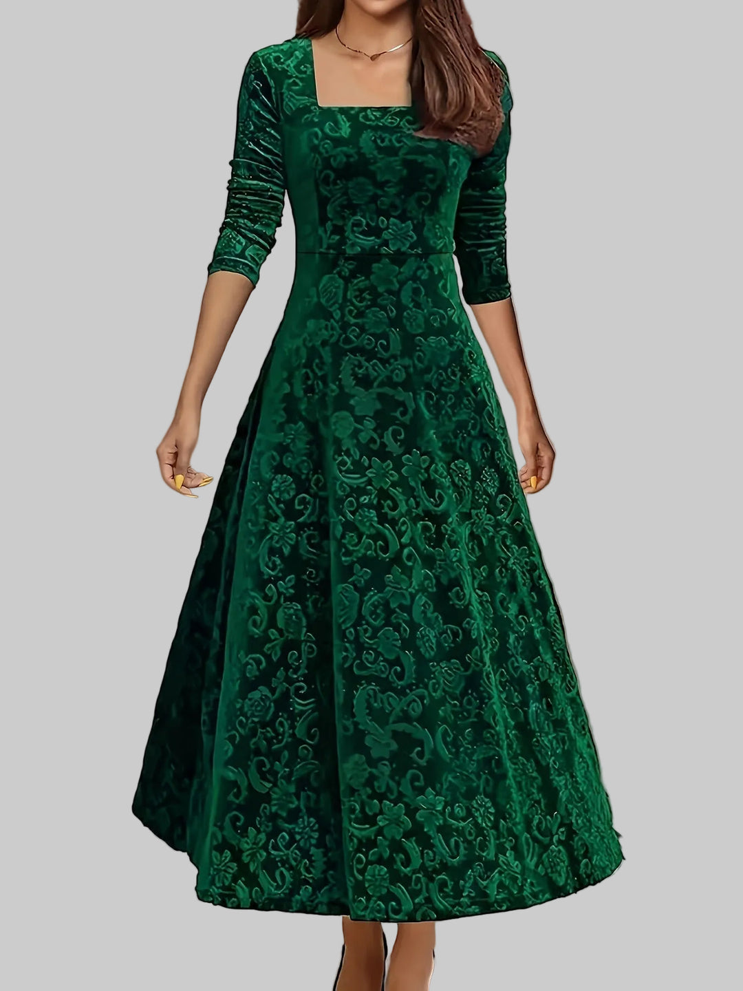 Dorothy | Elegantní vzorované maxi šaty