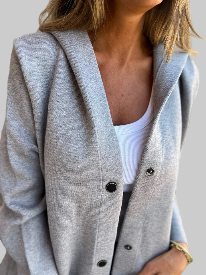 Casual Single Breasted Hooded Jacket