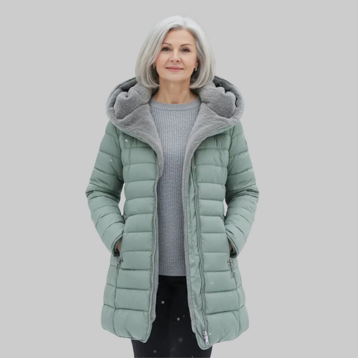 Olivia | Zimní bunda s hřejivou kapucí