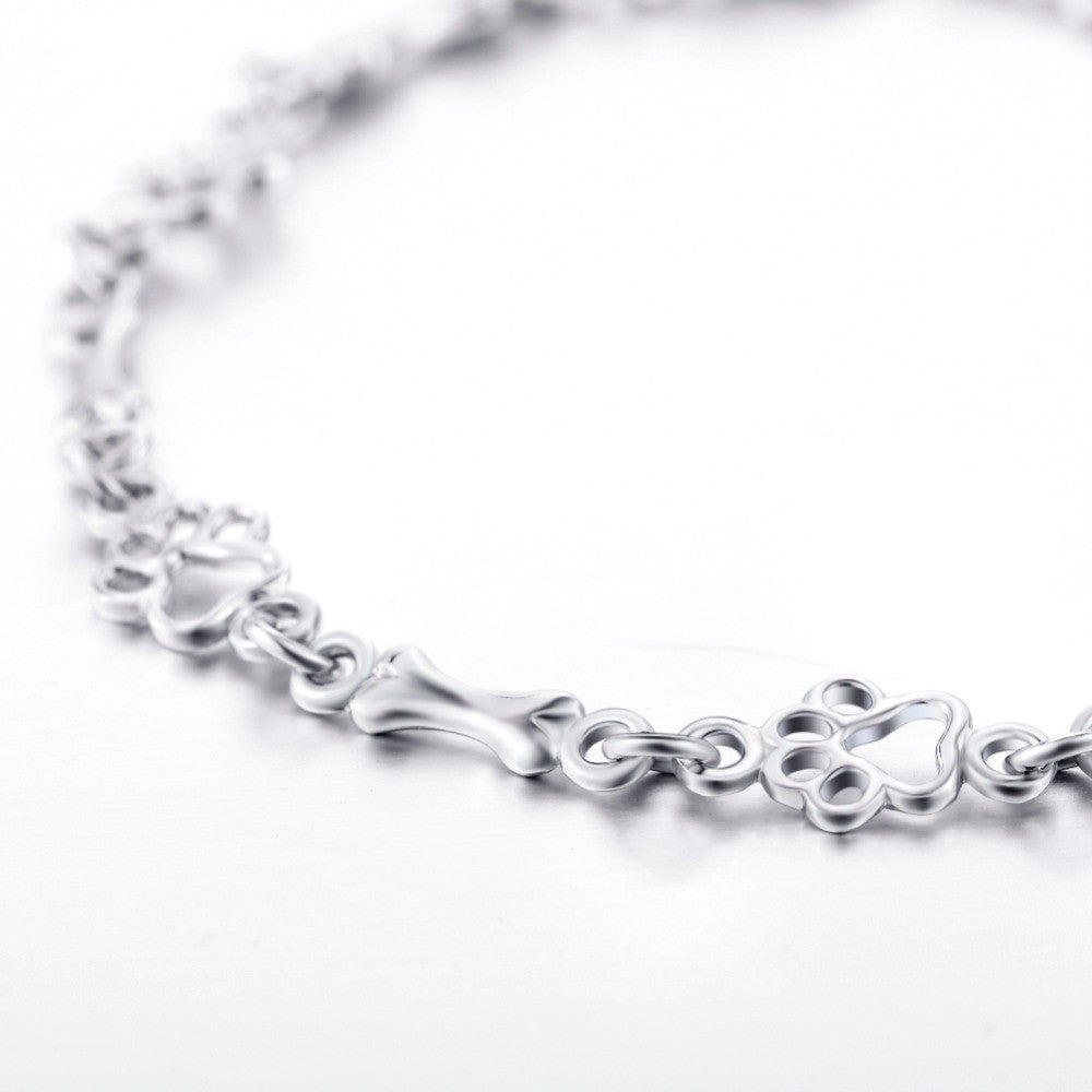 Aurembiaix™ | Náramek Charm Otisk a Kost v Stříbře