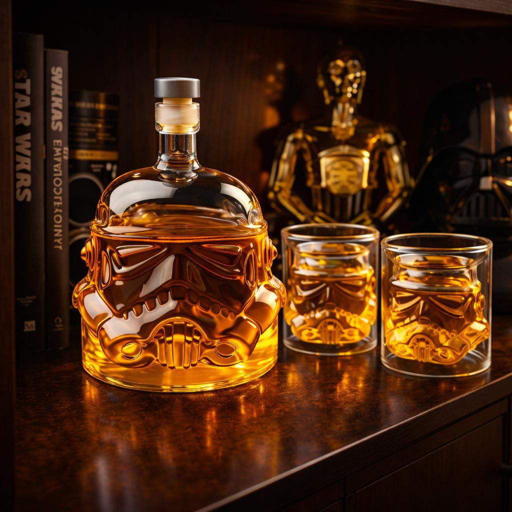 Whisky Fles - Sada Fles a Sklenic