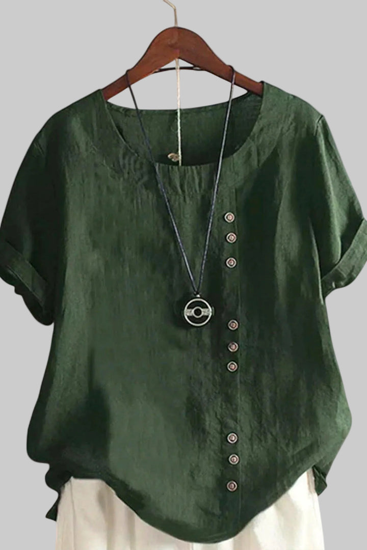 Krátký rukáv s knoflíky