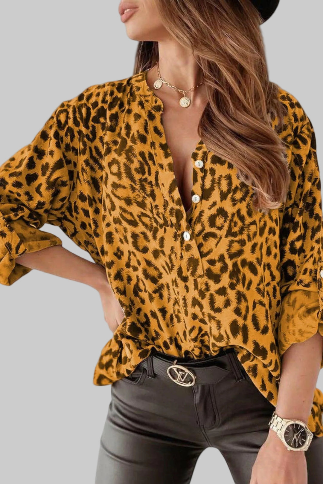 Luisa – Stylová leopardí vzorovaná blůza