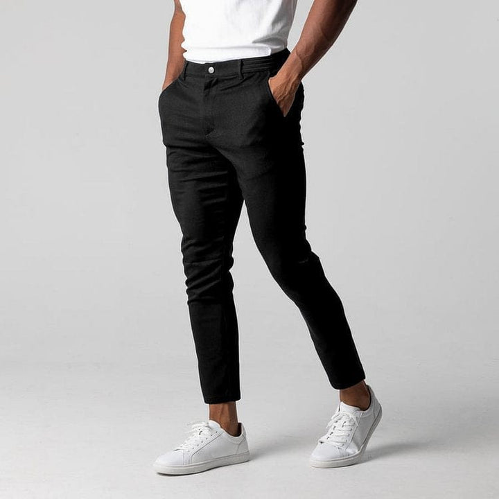 Dominik | Sportovní 4-way stretch chino kalhoty