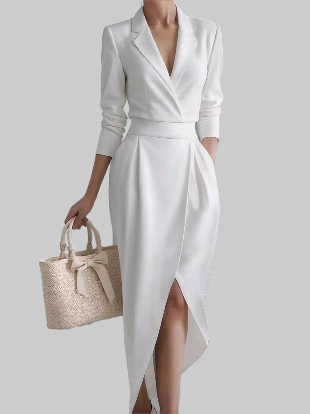 Emily | Elegantní Midi Šaty s Ovinutím