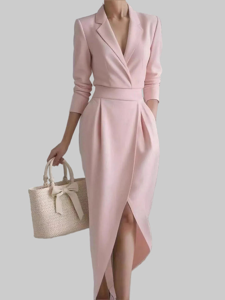 Emily | Elegantní Midi Šaty s Ovinutím