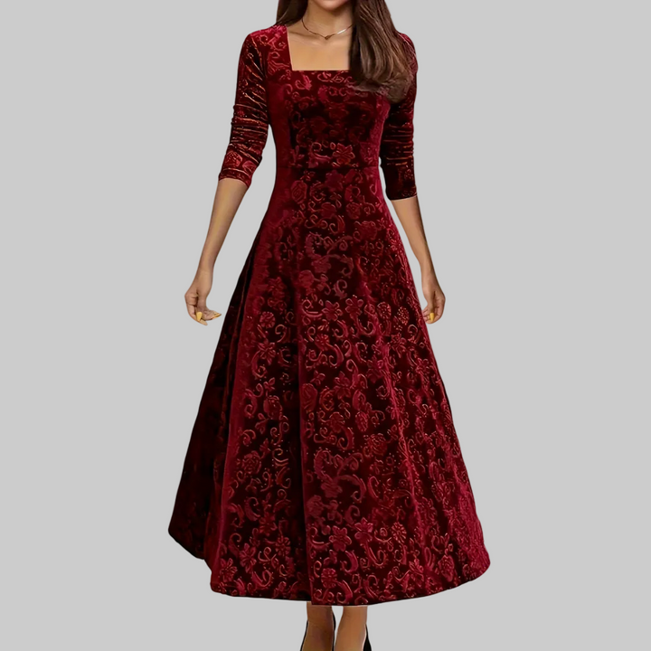 Dorothy | Elegantní vzorované maxi šaty