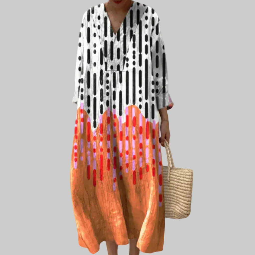 Odile | Elegantní geometrická šaty