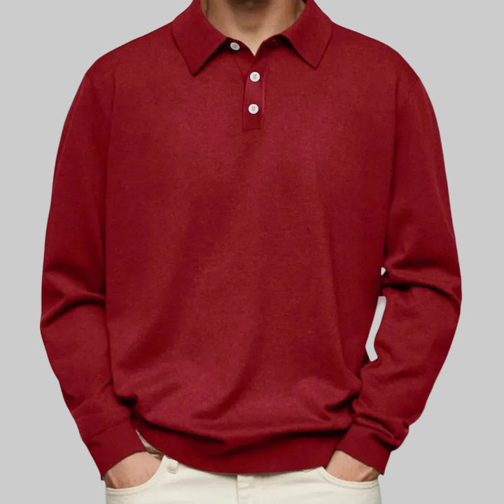 Aiden™ | Polo tričko s dlouhým rukávem