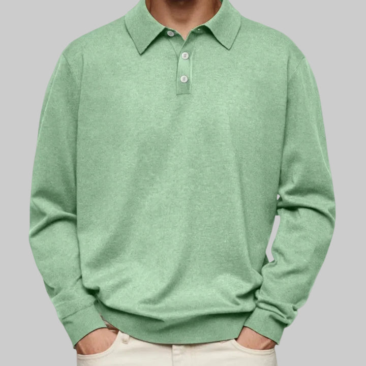 Aiden™ | Polo tričko s dlouhým rukávem