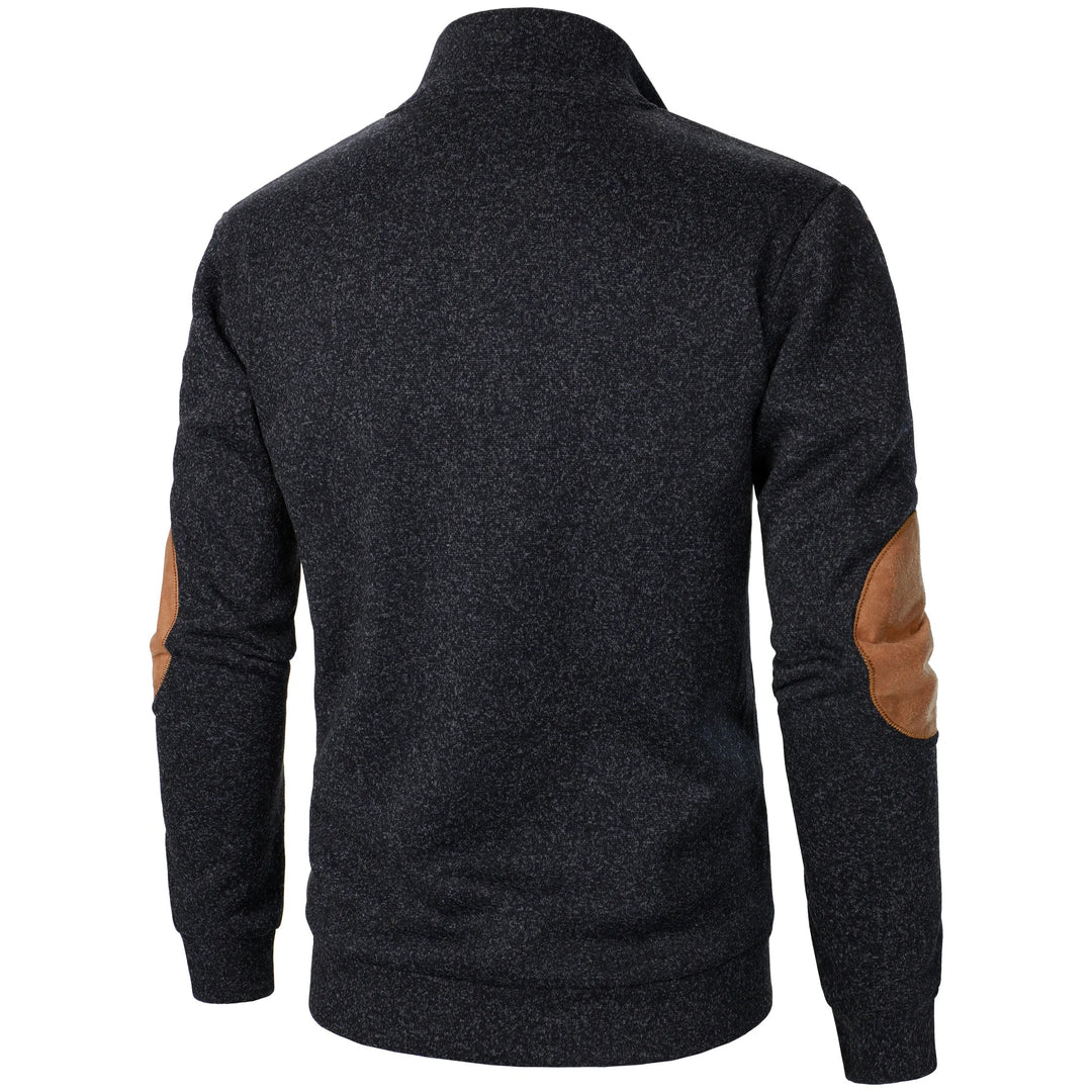 Václav - Elegantní pulovr s polovičním knoflíkem