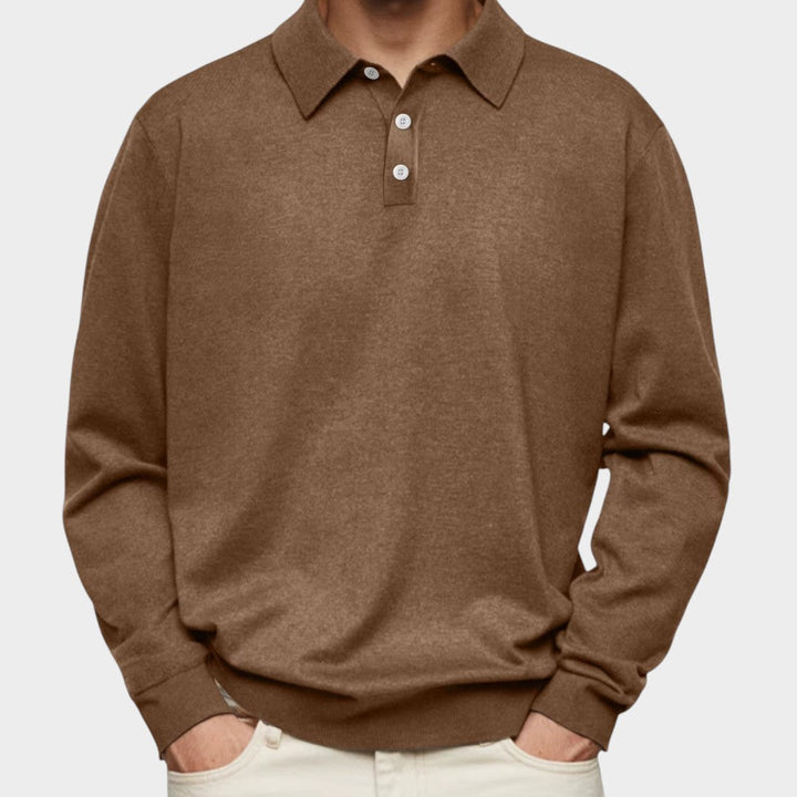 Aiden™ | Polo tričko s dlouhým rukávem
