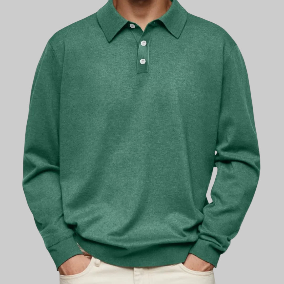 Aiden™ | Polo tričko s dlouhým rukávem
