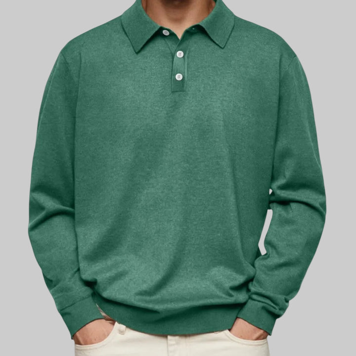 Aiden™ | Polo tričko s dlouhým rukávem