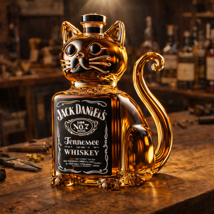 Whisky láhev - Kočka Edice