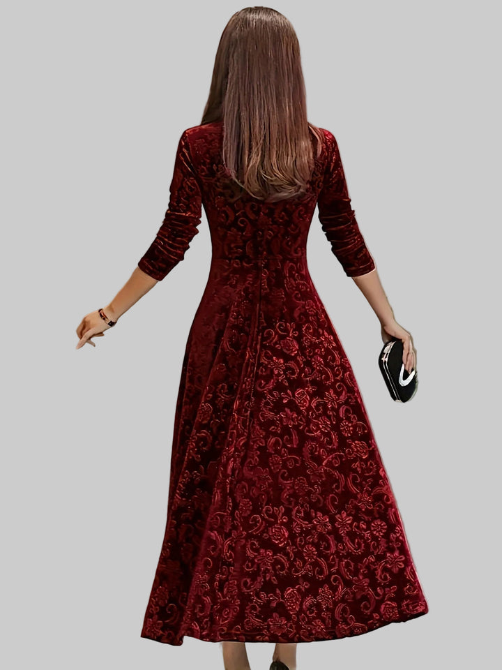 Dorothy | Elegantní vzorované maxi šaty