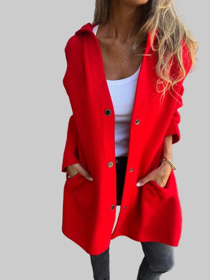 Casual Single Breasted Hooded Jacket