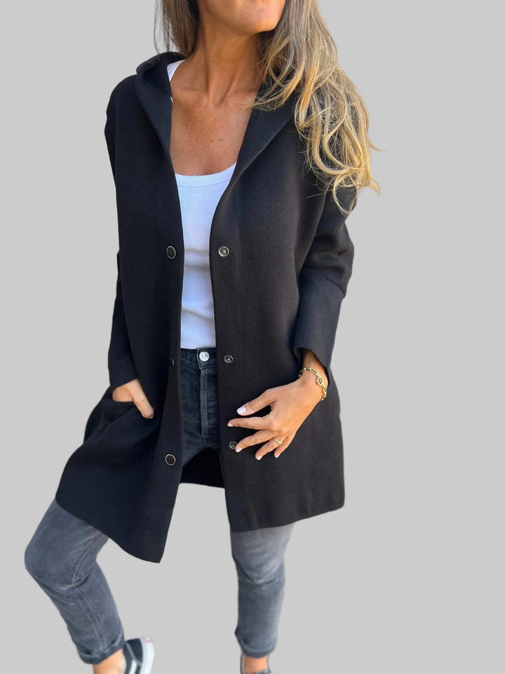Casual Single Breasted Hooded Jacket