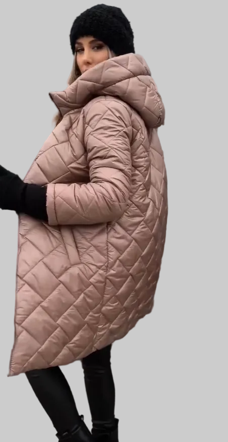 Maison™ | Prošívaná péřová bunda s kapucí