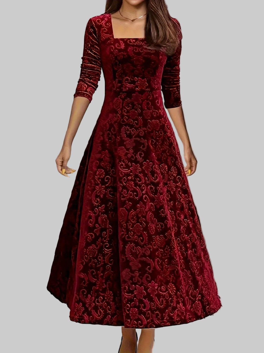 Dorothy | Elegantní vzorované maxi šaty
