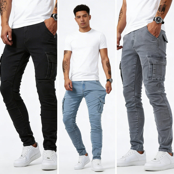 André Ferran Cargo Denim Jeans