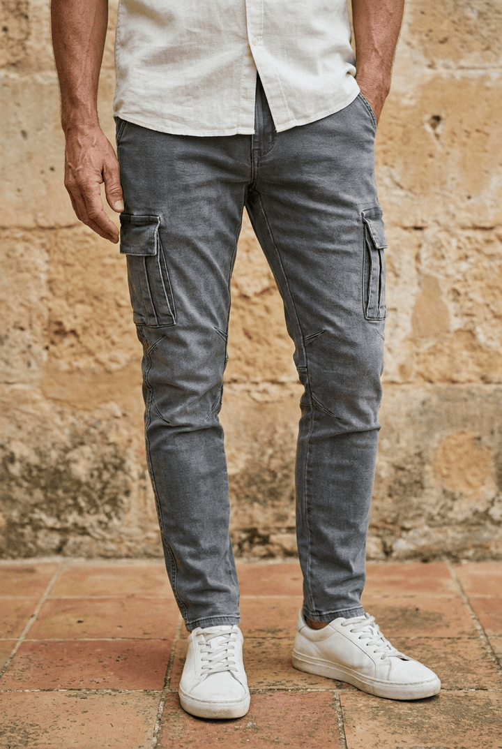 André Ferran Cargo Denim Jeans