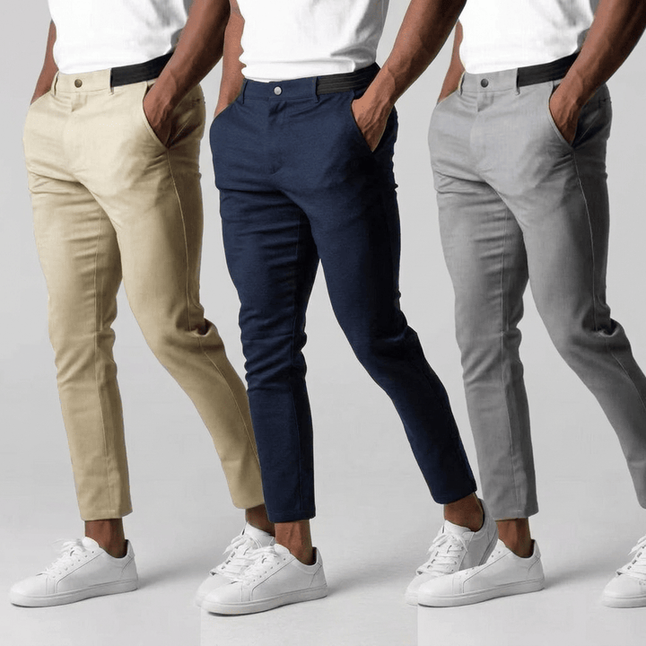 Dominik | Sportovní 4-way stretch chino kalhoty