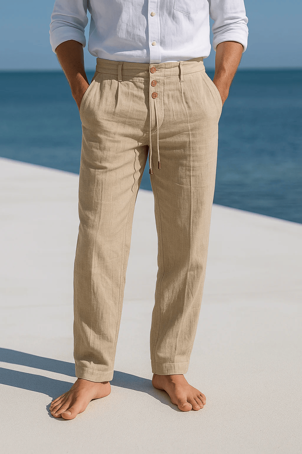 André Ferran Porto Linen Trousers