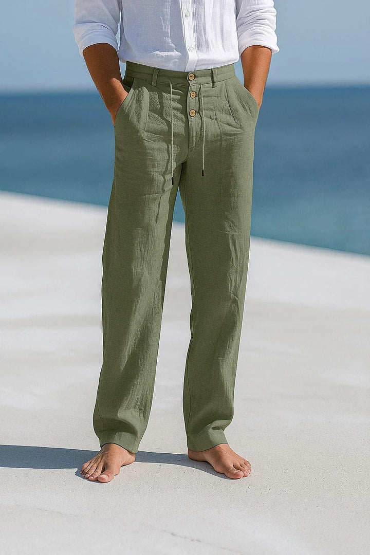 André Ferran Porto Linen Trousers