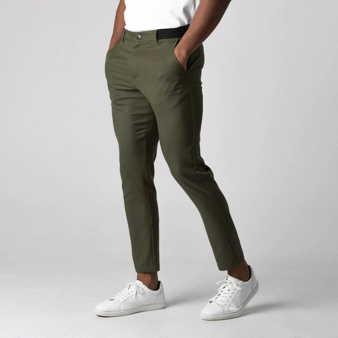 Dominik | Sportovní 4-way stretch chino kalhoty