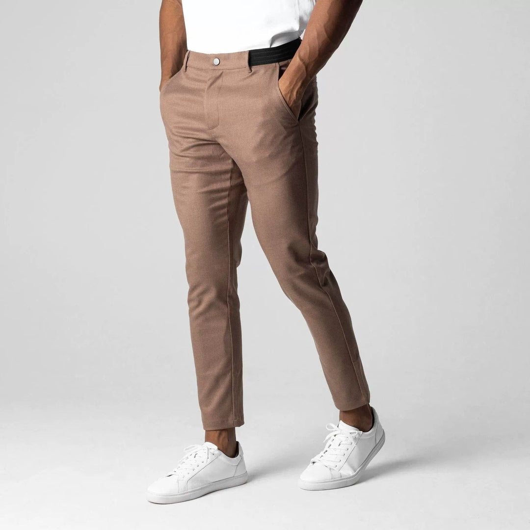 Dominik | Sportovní 4-way stretch chino kalhoty