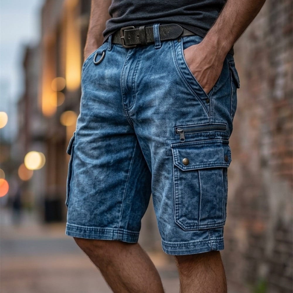 André Ferran Liam Denim Shorts