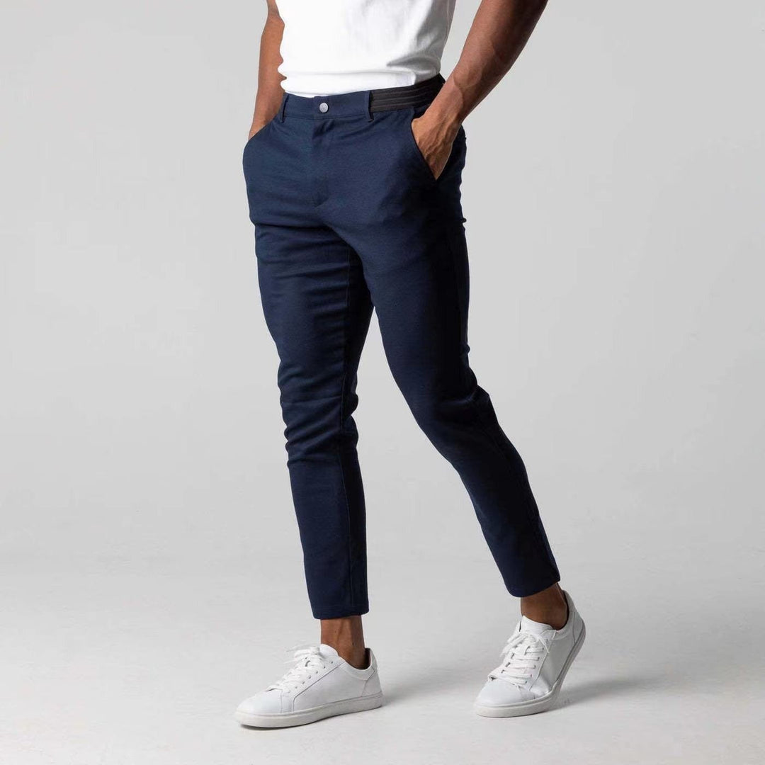 Dominik | Sportovní 4-way stretch chino kalhoty