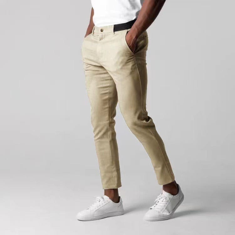 Dominik | Sportovní 4-way stretch chino kalhoty