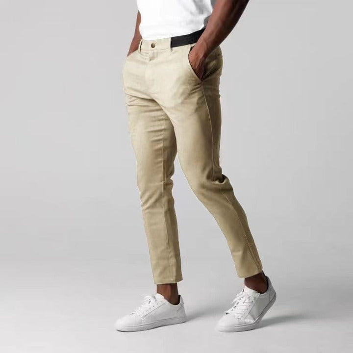 Dominik | Sportovní 4-way stretch chino kalhoty